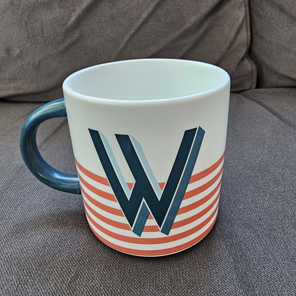Indigo OUI Monogram "W" Mug - Picture 2 of 3